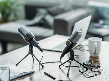 Radio show microphones