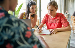 Writing on a Notebook