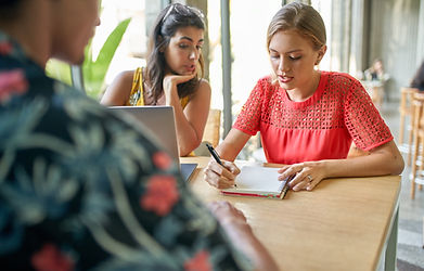Writing on a Notebook