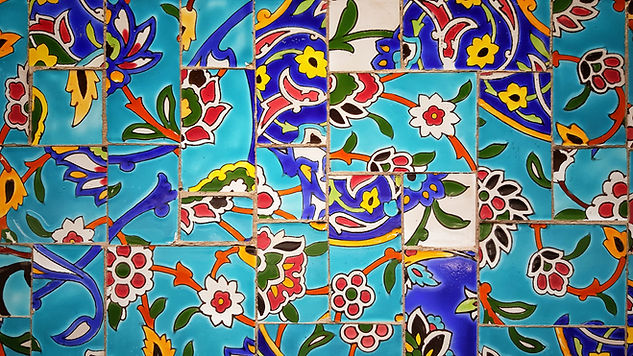 Mosaic Fower Tiles