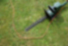 Green an black hedge trimmer