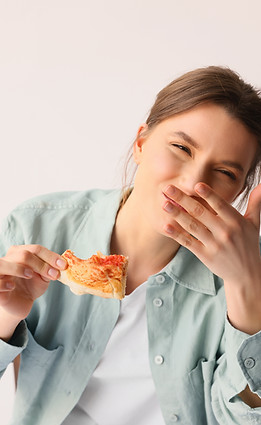 Woman Eating Food