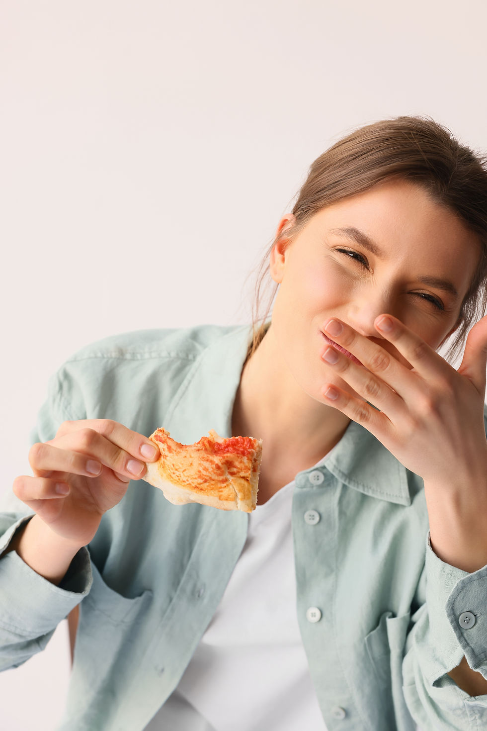 Woman Eating Food