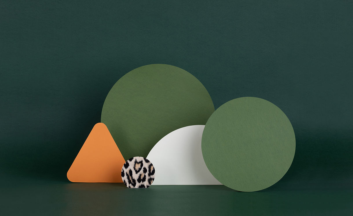 Dark Green Paper Structures