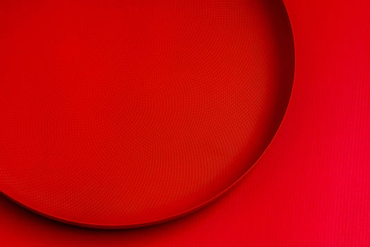 Red Circular Plate