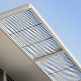 Steel Awning on Modern House