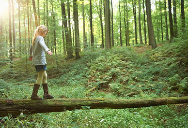 Jouer dans la forêt