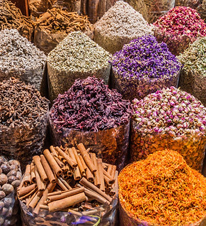 Colorful Spice Display