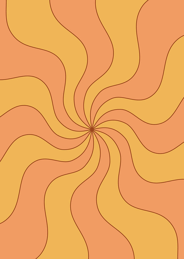 Orange Spiral Pattern