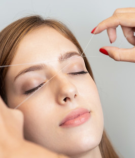 Eyebrow Threading Process