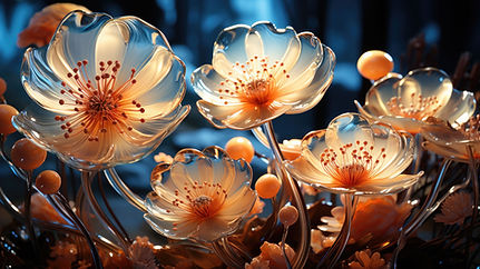 Surreal Glass Flowers