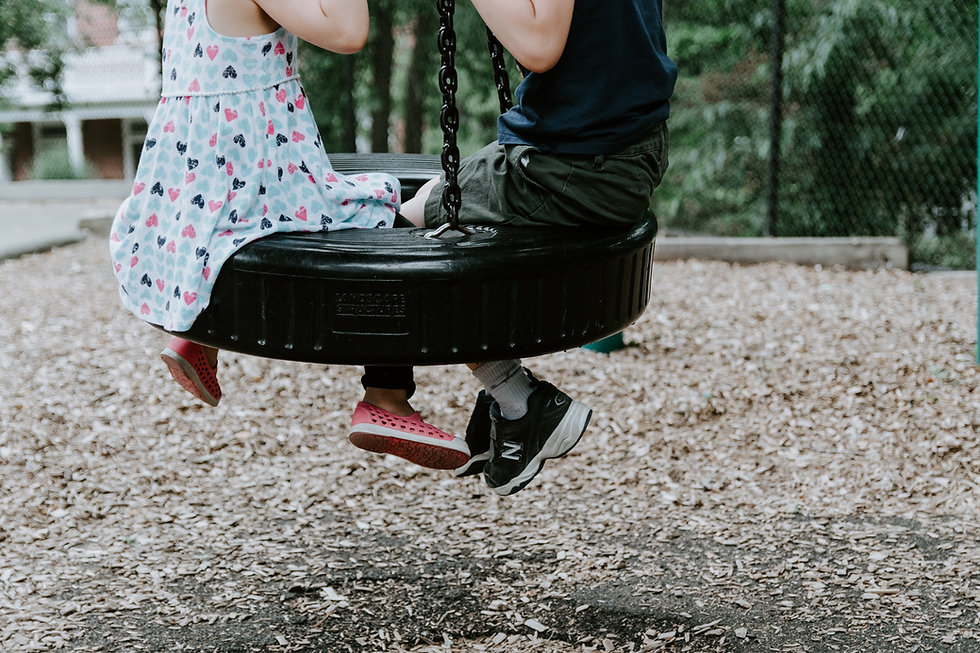 Swinging in Rubber Tire