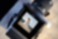 Camera lens wedding shot