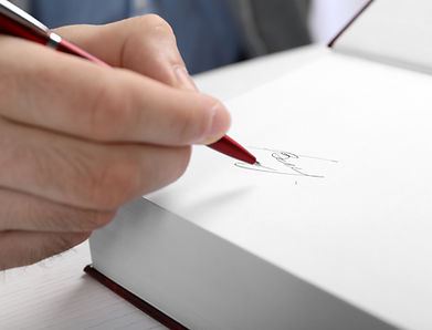 Hand Signing Book