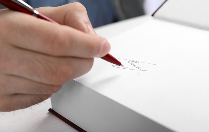 Firma de libros