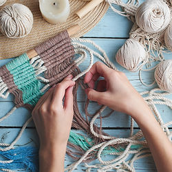 Macrame Crafting Hands