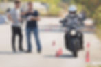 Séance de formation moto