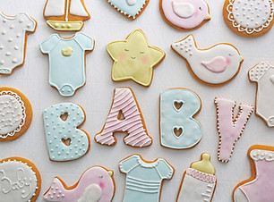 Baby-Themed Iced Cookies