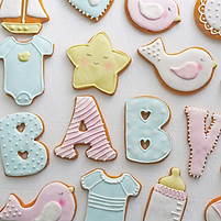 Baby-Themed Iced Cookies