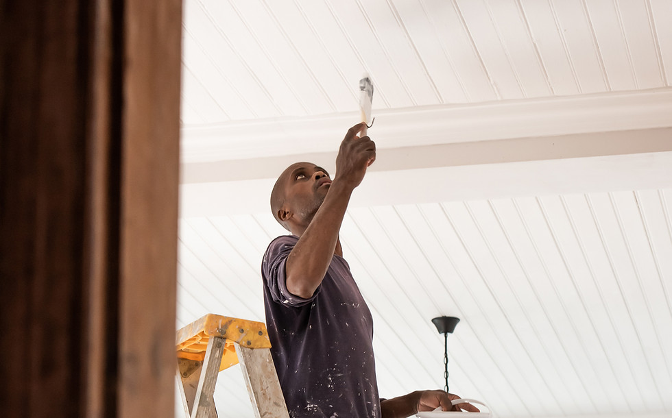 Plafond de peinture