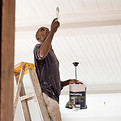 Man Painting Ceiling