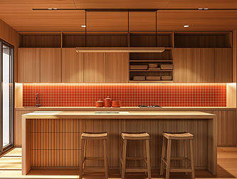 Modern Wooden Kitchen
