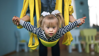 Child in Air Yoga