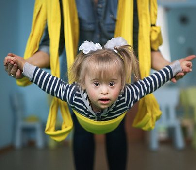 Child in Air Yoga