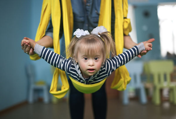 Child in Air Yoga