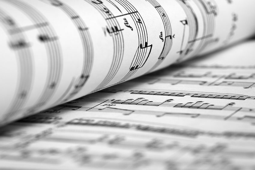 Close-up of a music sheet