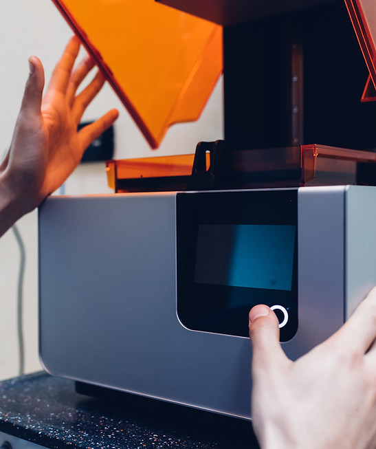 Dentist Using 3D Printer