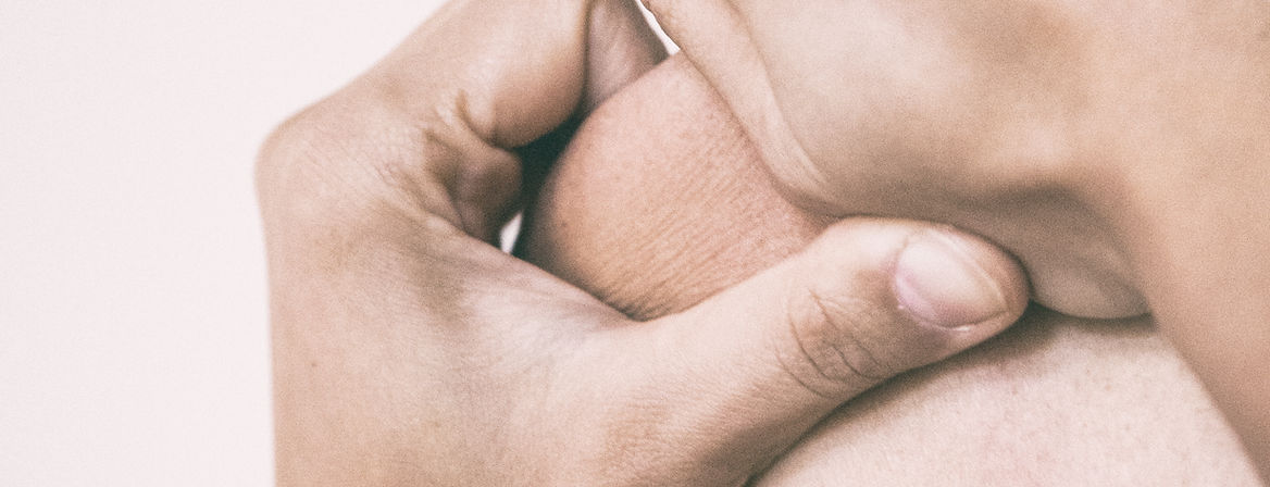 Nærbillede af skuldermassage