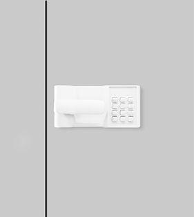 White Keypad Lock