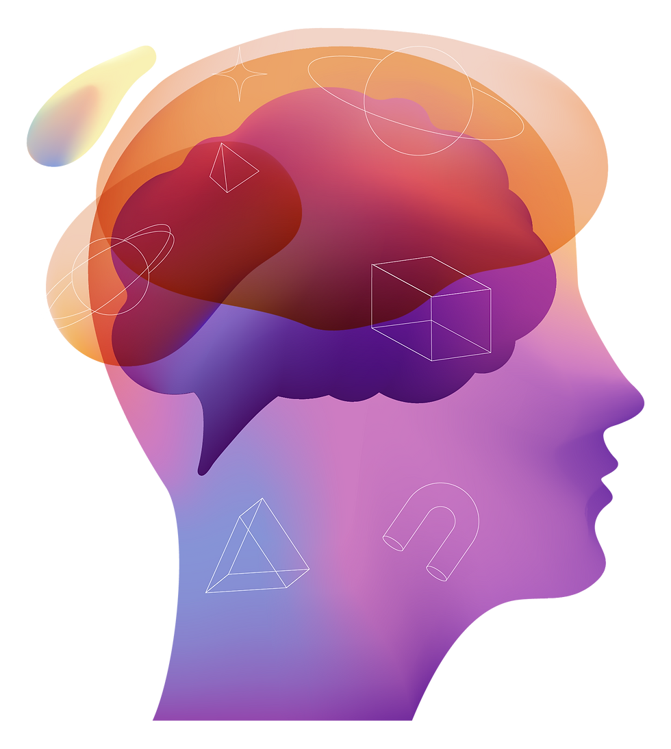 Illustration abstraite du cerveau