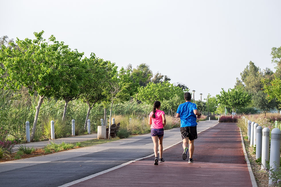 Jogging in Park