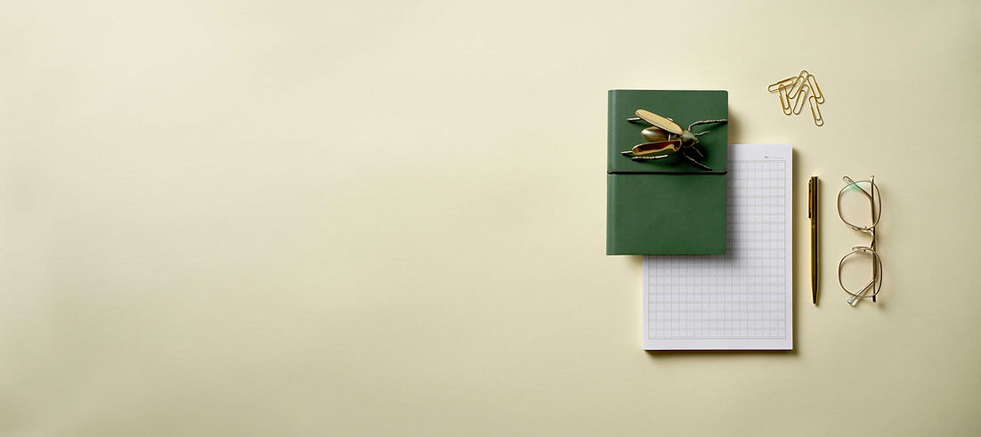 Green Stationery Setup