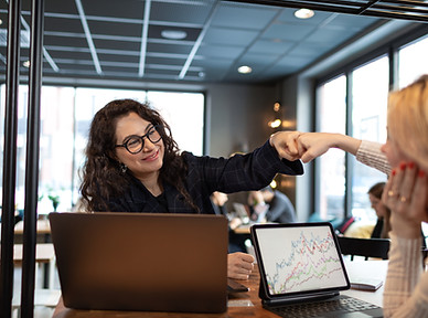 Office Collaboration Fistbump