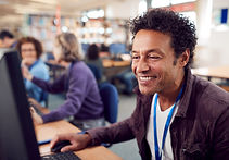 Man Using Computer