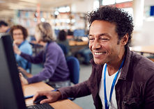 Man Using Computer