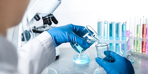 Scena di esperimento di laboratorio