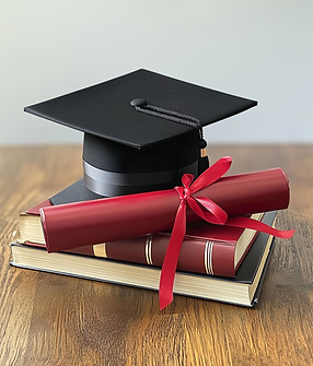 Graduation Cap and Diploma