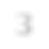 Número tres transparente