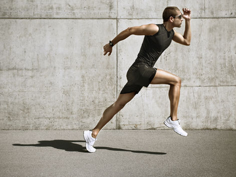 man running outdoors