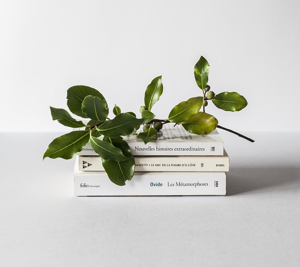 Books With Greenery