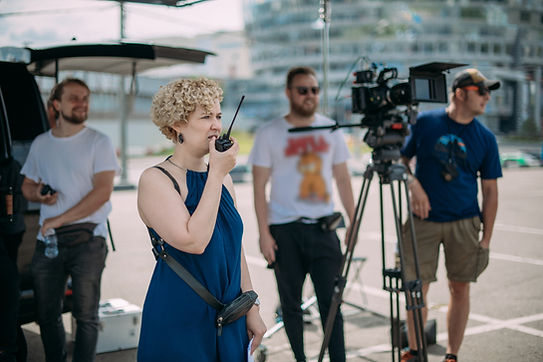 Plateau de tournage avec le réalisateur