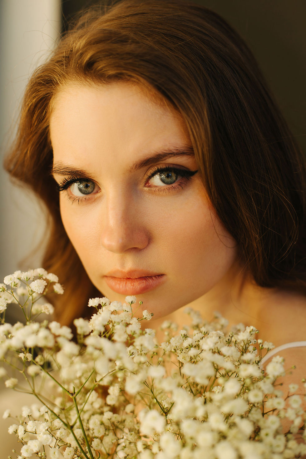 Woman With Flowers
