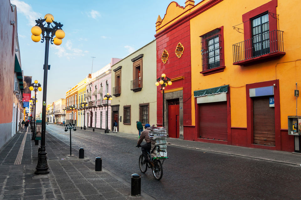 colorful street destination travel