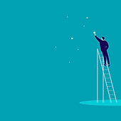 Man Reaching Star