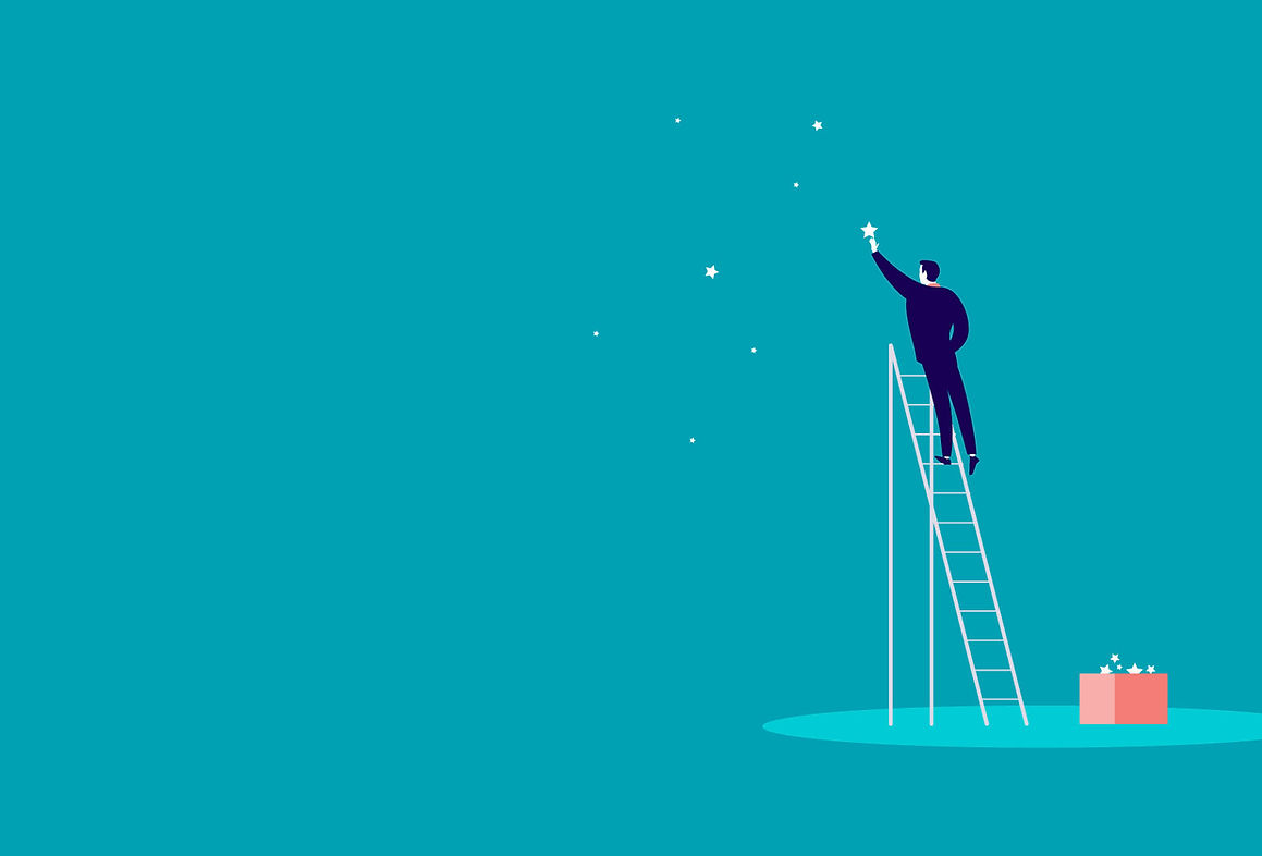 Man Reaching Star