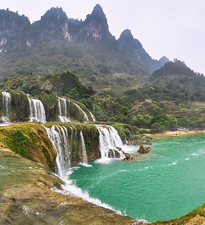 Detian Falls's panorama, Vietnam